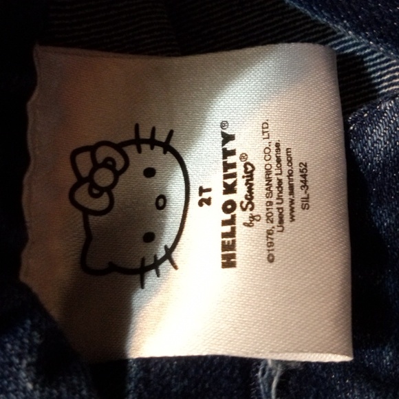 5 For $25! Hello Kitty Denim Toddler Dress 2T - Picture 4 of 6